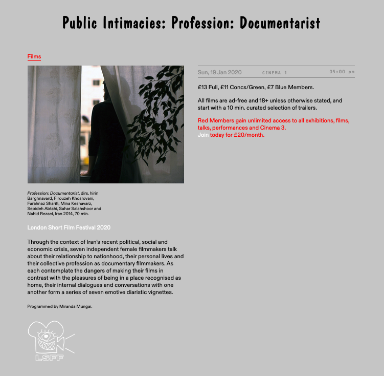 Profession: Documentarist